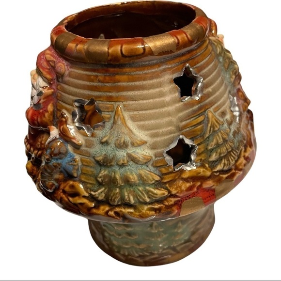 SANTA tea lamp-2 pc, Potter’s Garden - Picture 7 of 10